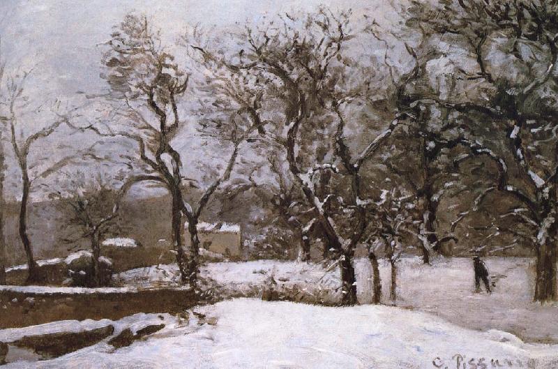 Camille Pissarro Belphegor Xi'an Snow oil painting picture